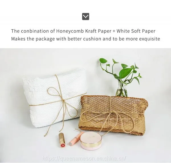 Green Honeycomb Attractive Presentation Kraft Paper Wrap Roll photo-5