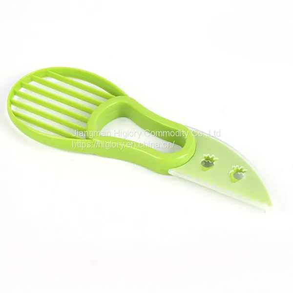 Multi Functional Fruit Tools Plastic Avocado Cutter 3 in 1 Avocado Slicer photo-2