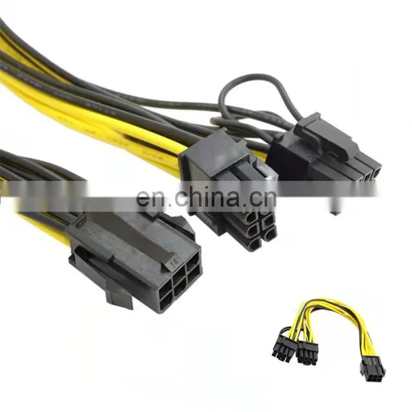 6 Pin Female To Dual 8 (6+2) Male Pin Pci Express Power Converter Cable Pcie Pci-e Vga Splitter Hub Power Cable photo-4