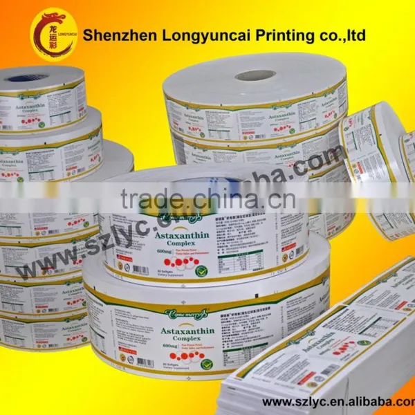China OEM Printing Factory Glossy Adhesive Sticker Labels With Cheap Price photo-2