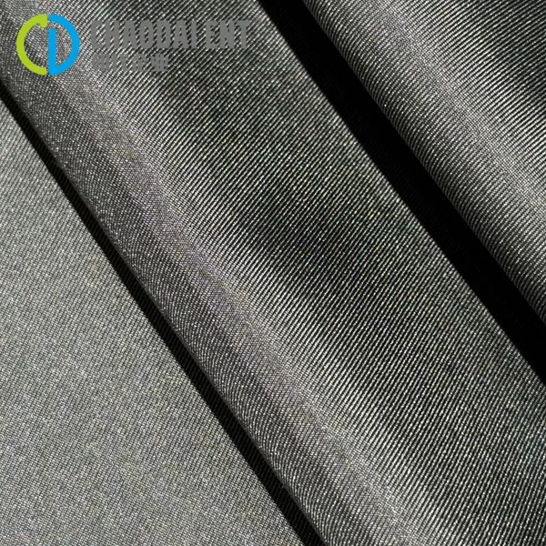Eco-friendly GRS 90GSM Woven Twill 250T 100%RPET Recycled Polyester Fabric for Coat & Suit LiningBag Lining photo-4