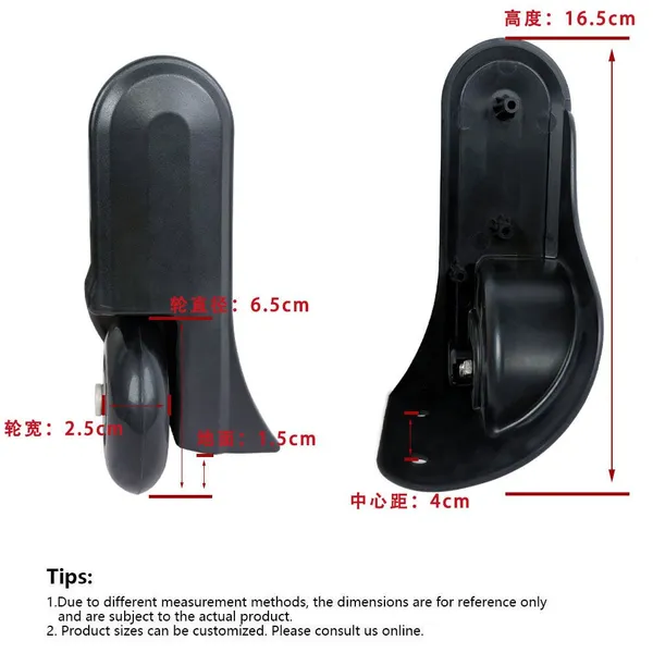 Luggage Directional Wheel Toolbox Wheel Factory Wholesale Custom PP PU Material photo-3