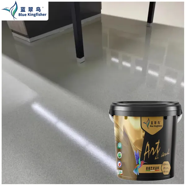 Chinese Blue Kingfisher Epoxy Floor Paint Factory， Wear-resistant and Anti-rolling photo-4
