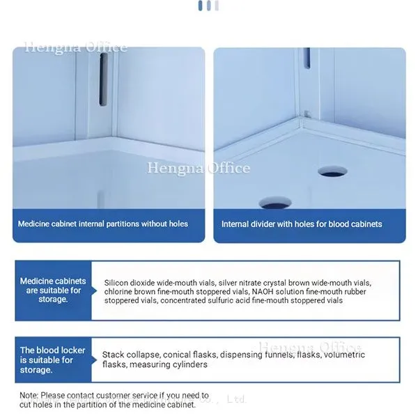 Polypropylene Hazardous Chemical Cabinet | Lockable, Spill Tray Included, Corrosion-Resistant | for Science Labs & Medical Clinics photo-4