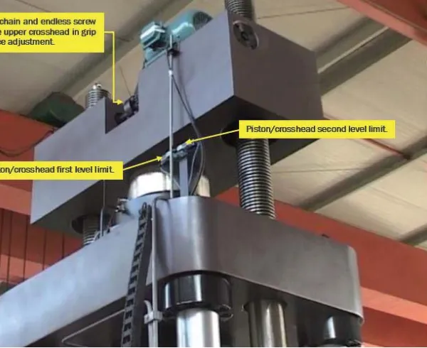 HST 300kN Computer Control Hydraulic Universal Testing Machine Class 0.5 Spoke Sensor 6 Columns Frame Universal Testing WAW-300E photo-6