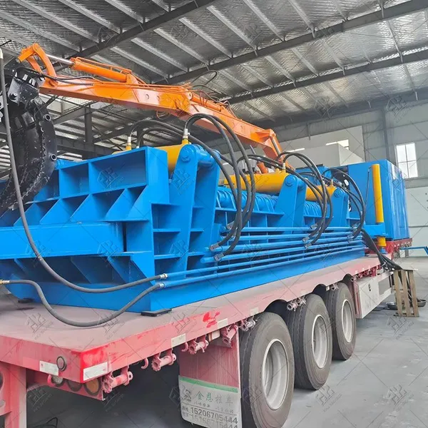 Truck Mounted Mobile Car Strapping Machine Scrap Car Shell Compactor