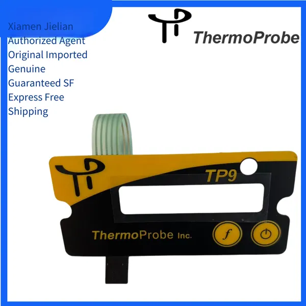 [thermometer repair] thermoprobe tp9win tp9 overlay with switches (tp9win-tp9 membrane switch panel) tp9 replacement