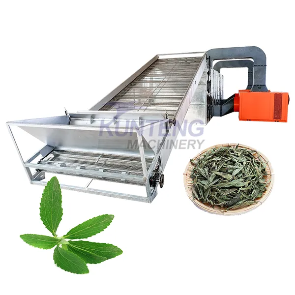 Mesh Belt Dryer Stevia Drying Machine Day Lily Dehydrator Equipment EPC