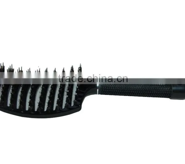Professional Salon Fassional Plastic and Nylon Bristle Unique Curved Vent Brush photo-4