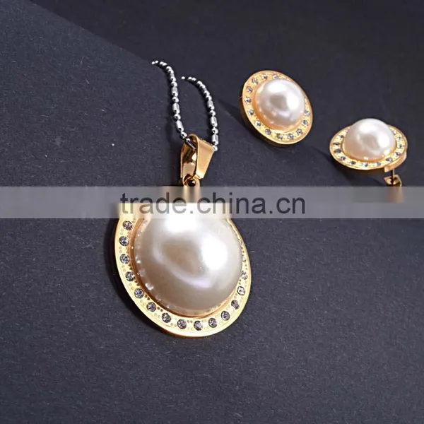 Latest Products In Market Pearl Earring Designs Jewerly Sets Women photo-3
