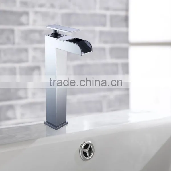 Waterfall Chrome Surface Finishing Hot and Cold Basin Mixer Tap photo-2