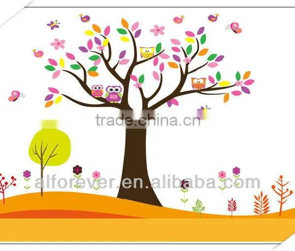 New Arrival the Owl Tree Wall Decor Kids for Living Room photo-2