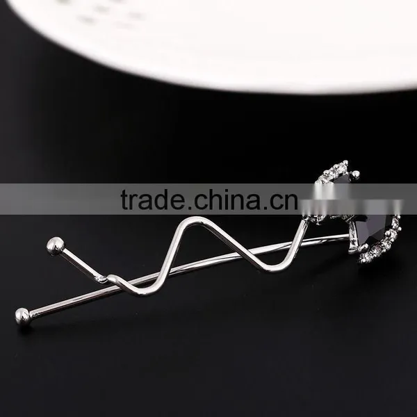 Elegant Fashion Bowknot Zircon Barrette Lady Classic Crystal Hair Lasting Shine photo-4