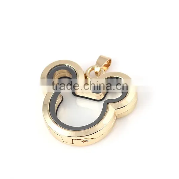 Little Rat Floating Locket Silver Pendant Alloy Floating Locket Pendants Floating Locket Charms photo-4