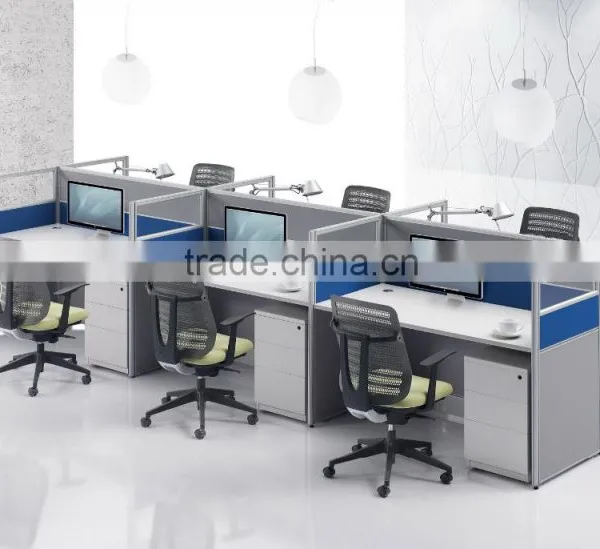 Modern Y Shaped 6 Person Office Workstation,call Center Partition (SZ-WSB326) photo-5