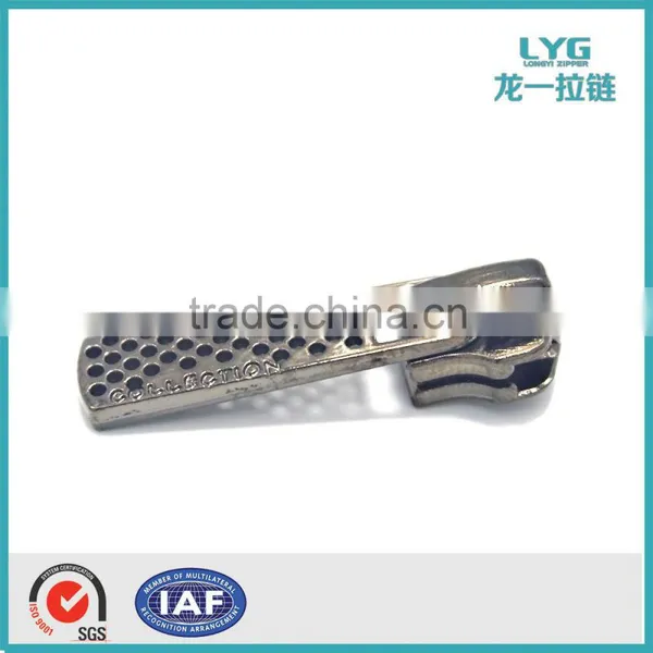 Hot Sale Custom Metal Leather Zipper Puller and Slider