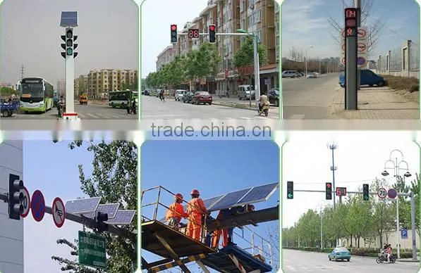 SATE 24H Working Solar Traffic Light photo-5