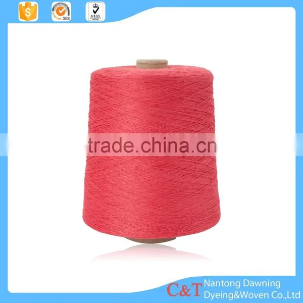 High Tenacity Dyed Pattern Ring Spun Polyester Yarn photo-2