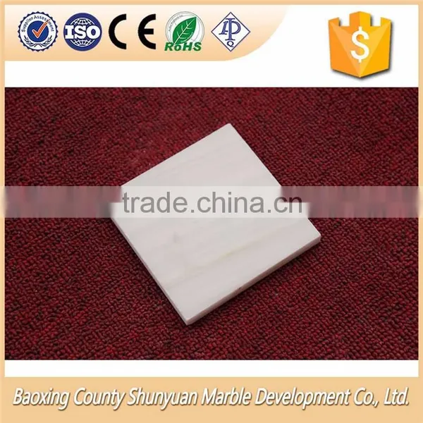 Modern Style Cut-to-size White Marble Tiles With Natural Grain photo-3