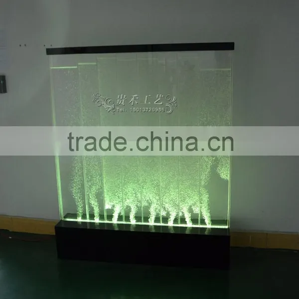 Indoor Decoration Customized Acrylic Glass Water Wall for Sale photo-3