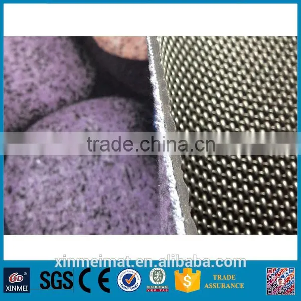 Cobblestone Printed Brushed Fabric Pvc Carpet Roll photo-4