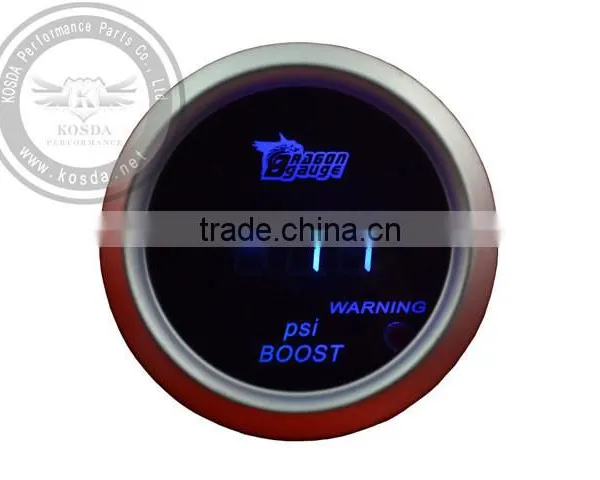 52mm Racing Boost Gauge, 52mm Guages Digital Gauge in White Black Light photo-3