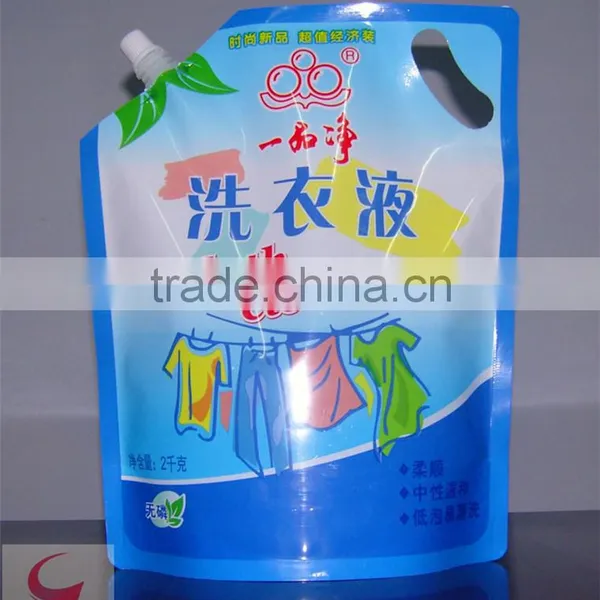 Liquid Stand up Pouch With Diecut for Laundry Detergent and Shampoo photo-2