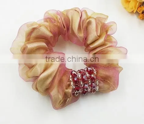 Bell Crystal Scrunchie Rope to Tie Hair Style photo-2