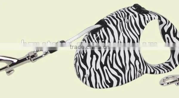 Wholesale Zebra Auto Retractable Led Dog Leash photo-2