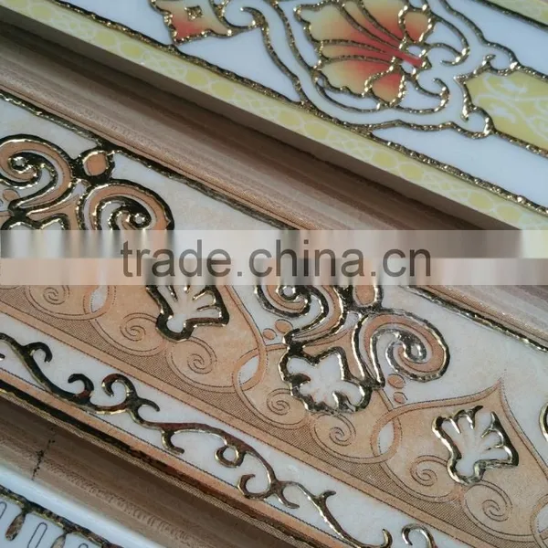 Hot Sale Ceramic Porcelain Golden Border 300*70mm photo-4