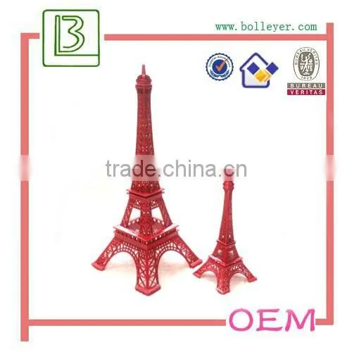 Colorful Metal Eiffel Tower Wedding Centerpieces photo-4