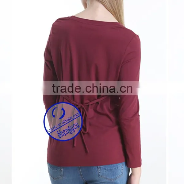 Custom 100% Cotton Maternity t Shirt for Pregnant Women photo-4