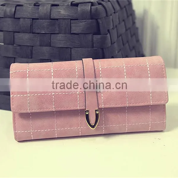 2016 New European and American Retro Matte Folded Wallet Purse photo-3