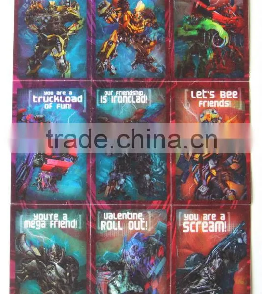 High Quality Lenticular PET 3D Card Standard Size