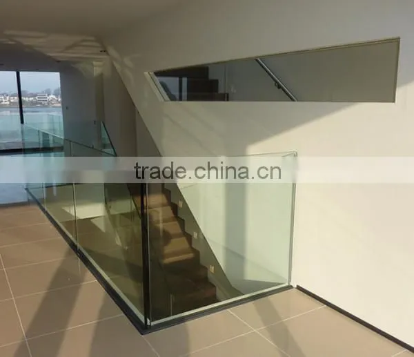 Indoor Tempered Glass for Railing With EN12150/ AS/NZS2208:1996 BS6206