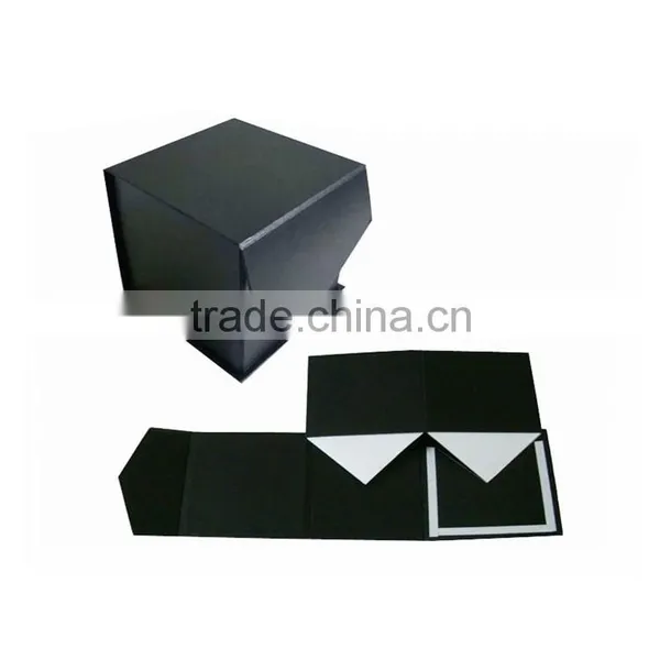High Quality Cardboard Rigid Paper Magnetic Folding Storage Gift Box With Ribbon photo-6