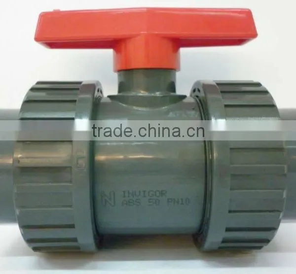 ABS Double Union Ball Valve