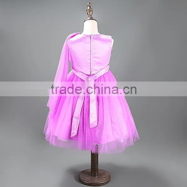 Wholesale Lace Applique Tutu Dress Chiffon Princess Dresses for Girls of 6 Years Old TR-WS37 photo-5