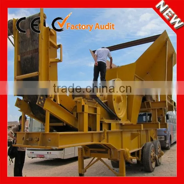 China 100T Jaw Crusher Series Portable Jaw Crusher Plant /Rock Crushing Plant