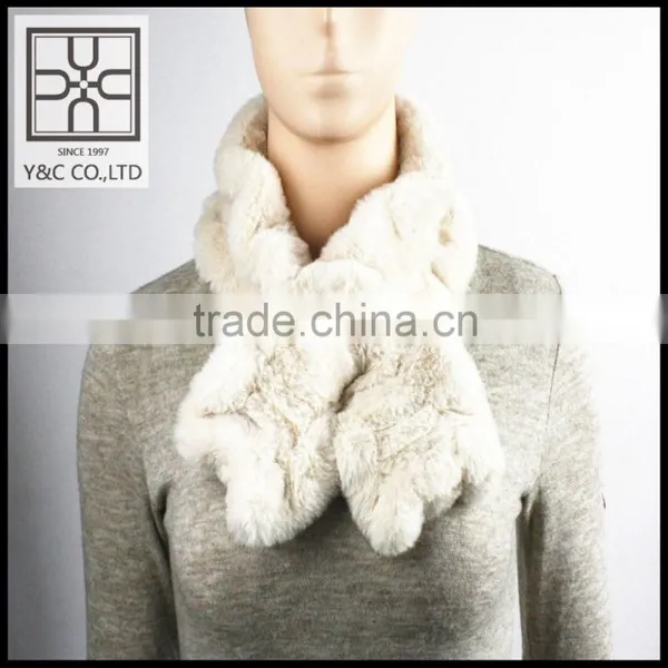 High-end Lady Elastic Fake Fur Scarf photo-2