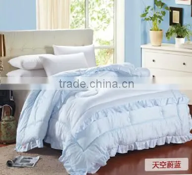 Microfiber Queen Duvet-Cover-Set Comforter Set With Lacec photo-4