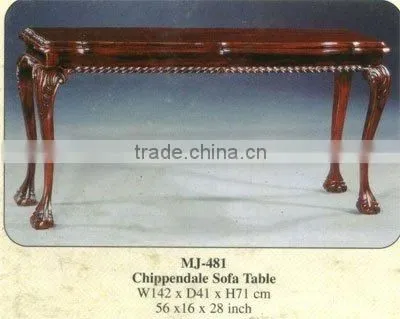 Chippendale Sofa Table Mahogany Indoor Furniture