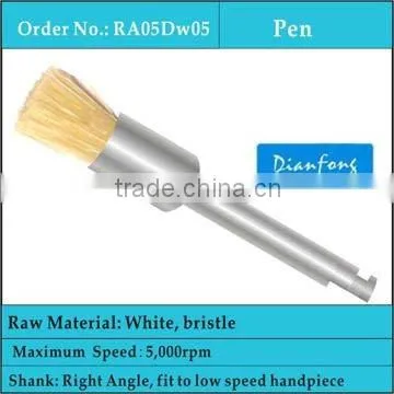 Mini RA Shank Low Speed Amalgam Filling Natural Bristle Brush