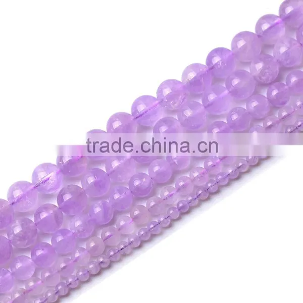 Factory Wholesale Natural Lavender Amethyst Beads Semi Handmade Beaded Jewelry Crystal Violet DIY photo-2