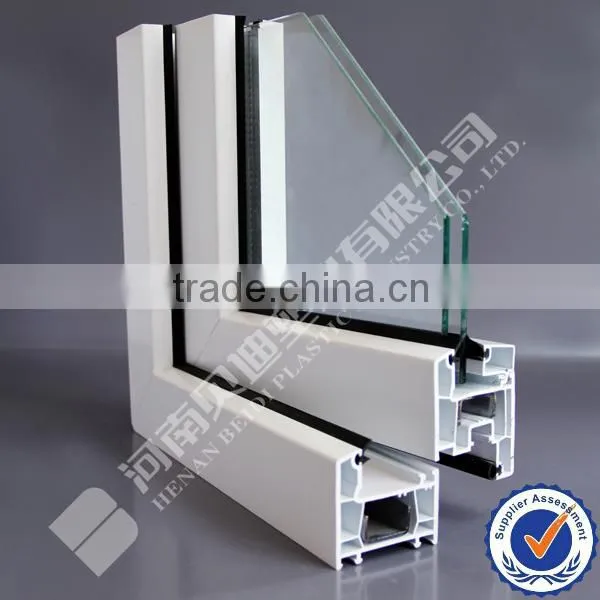 Horizontal Opening Style Upvc Plastic Casement Window Profile; PVC Casement Profile photo-6