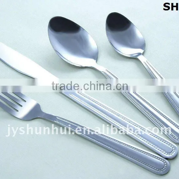 Stainless Steel Tumble Polish Cheap Cutlery Set