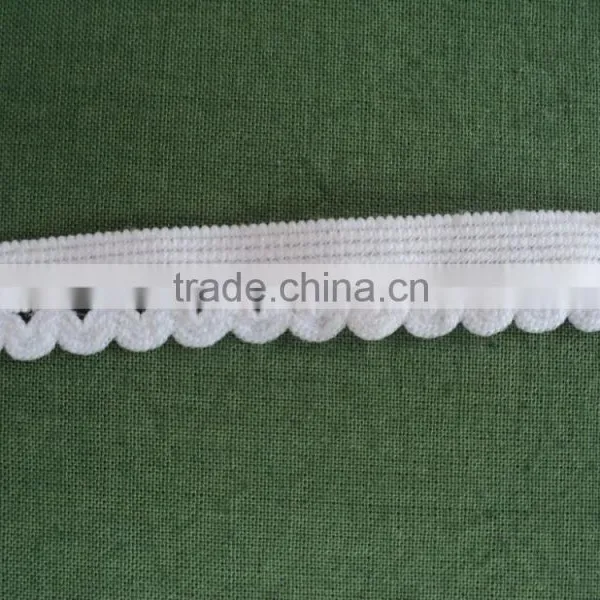 Nylon Elastic Lace in White Color / 100% Nylon Fabric Lace / Elastic Lace photo-4