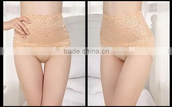 Wholesale Women Sexy Underwear Lace Panties High Waist Slimming Panties photo-4