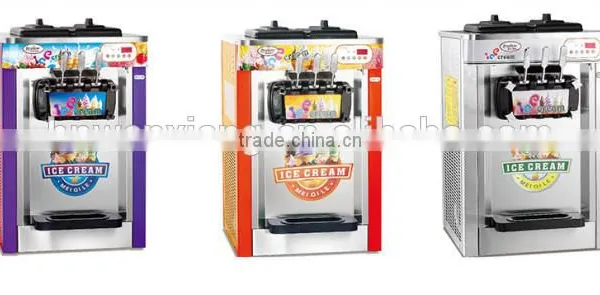 Hot Sell Soft Ice Cream Machine/ 3 Flavor Table Top Commercial Soft Ice Cream Machine for Sale photo-4