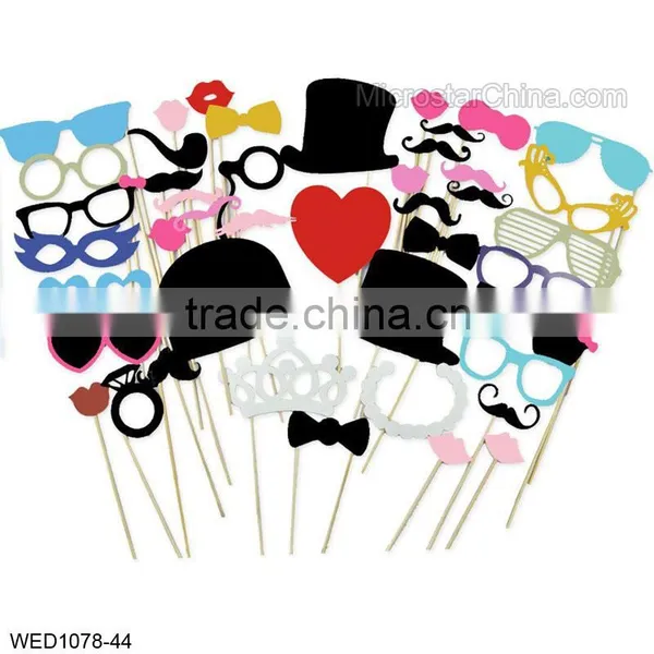 31PCS New DIY Face Funny Masks Photo Booth Props Photography Mustache On A Stick photo-6